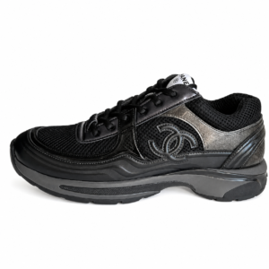 Chanel Runner CC Tout Noir / Logo CC Gris