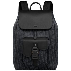 Dior Sac à Dos à rabat Saddle Noir