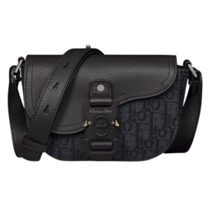 Dior mini sac Messenger à rabat Saddle Full Black
