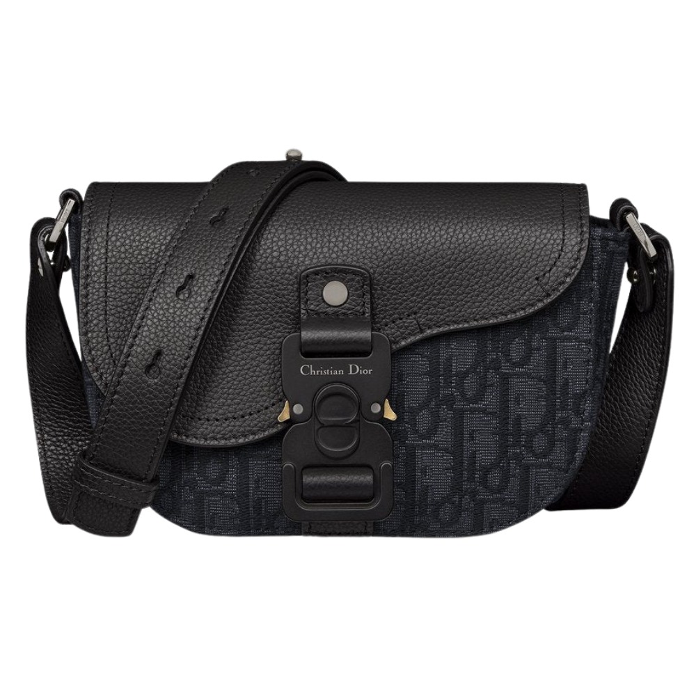Dior mini sac Messenger à rabat Saddle Full Black
