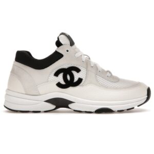 Chanel CC Low Daim Blanc Noir