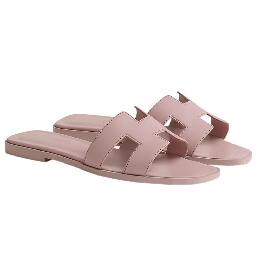 Hermes Claquette Rose Cancan