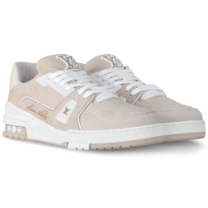 Louis Vuitton Trainer Blanc Beige