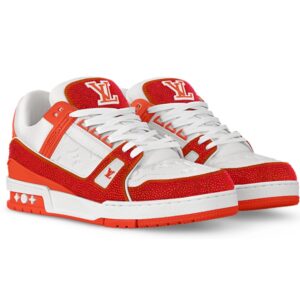 Louis Vuitton Trainer Blanc Rouge