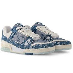 Louis Vuitton Trainer Blue Jeans